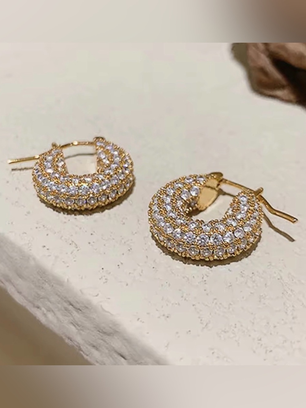 Elegant Gold color Hoop Earrings